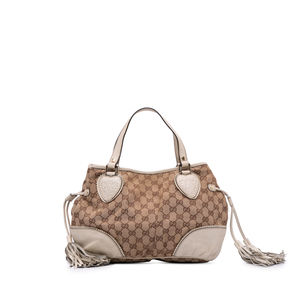 Pre-Loved Gucci Small GG Canvas Tribeca Tote